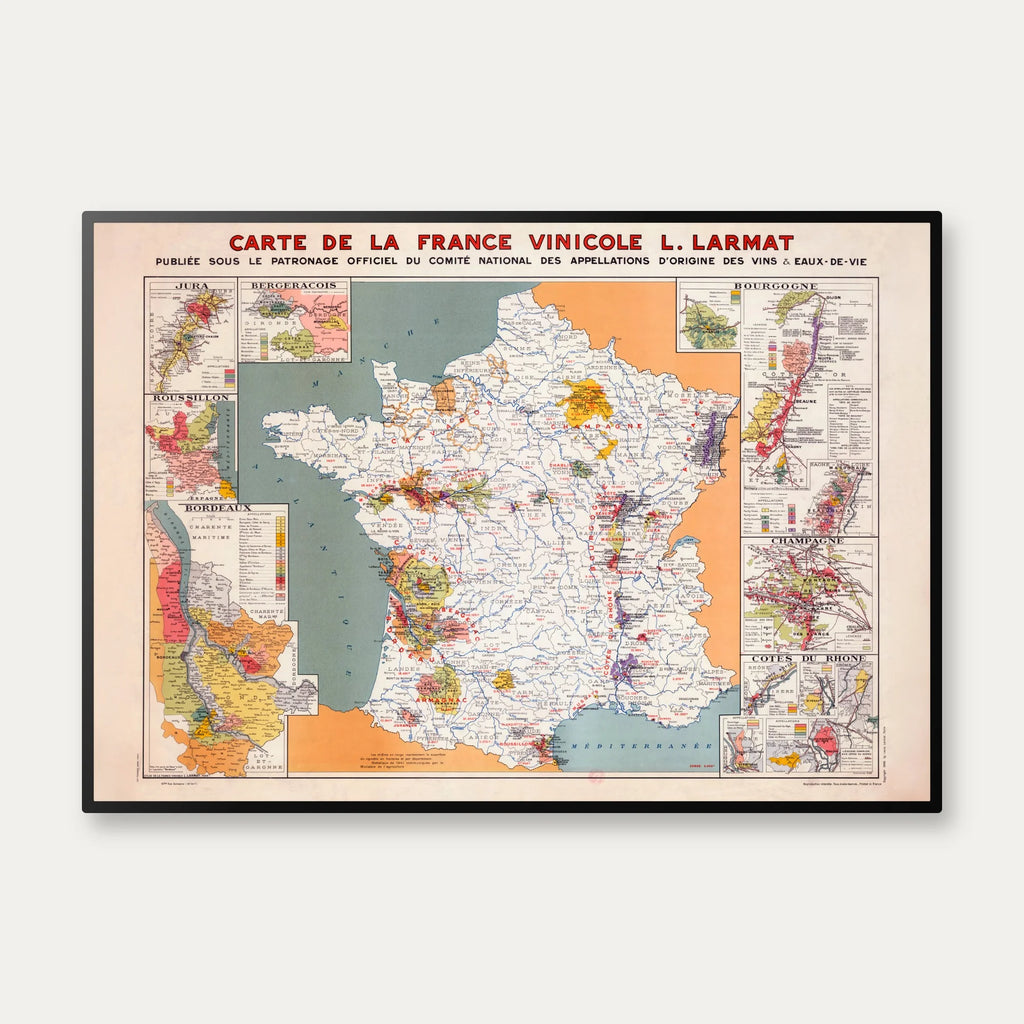 France Vinicole 1945 - Vinkort – billede 1