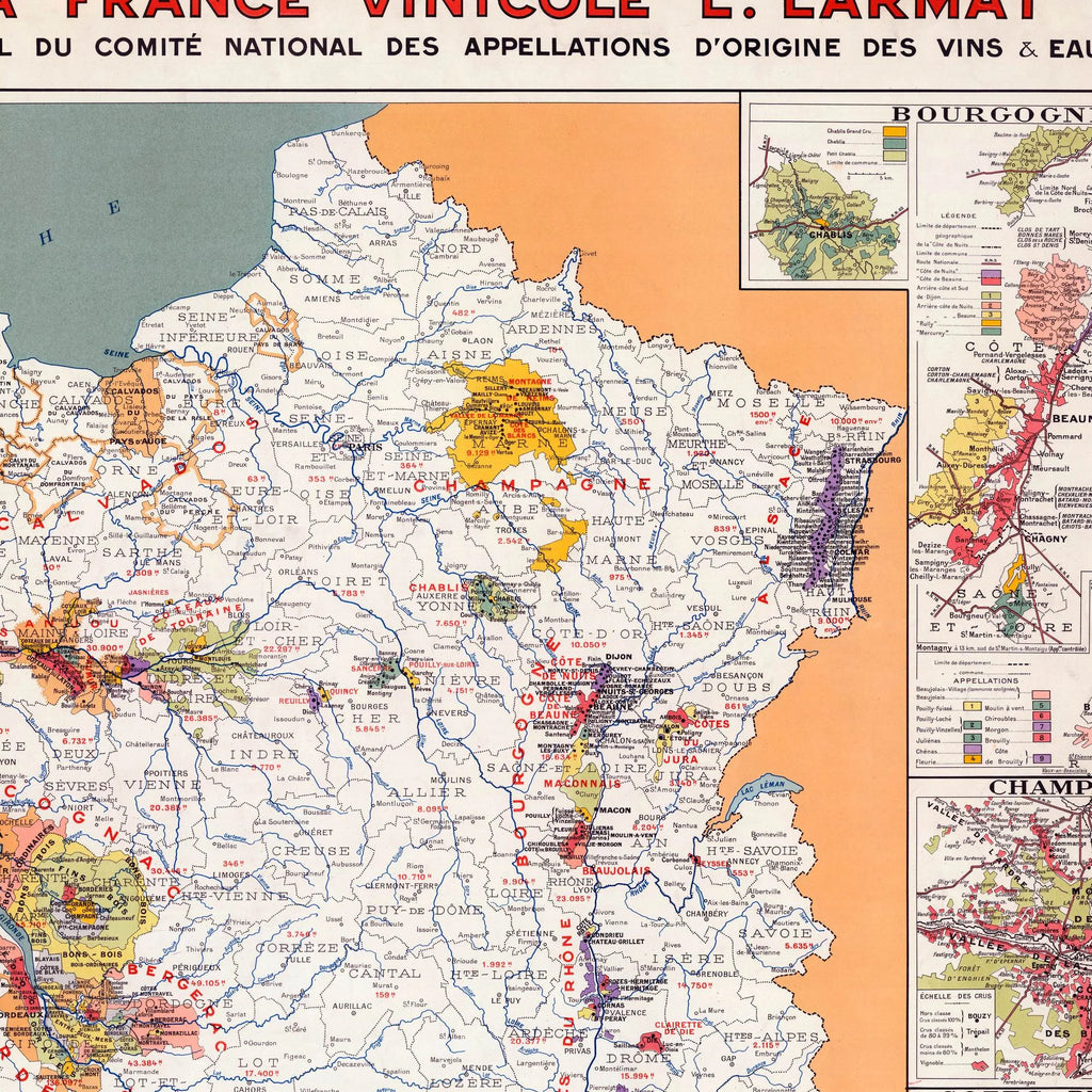 France Vinicole 1945 - Vinkort – billede 4