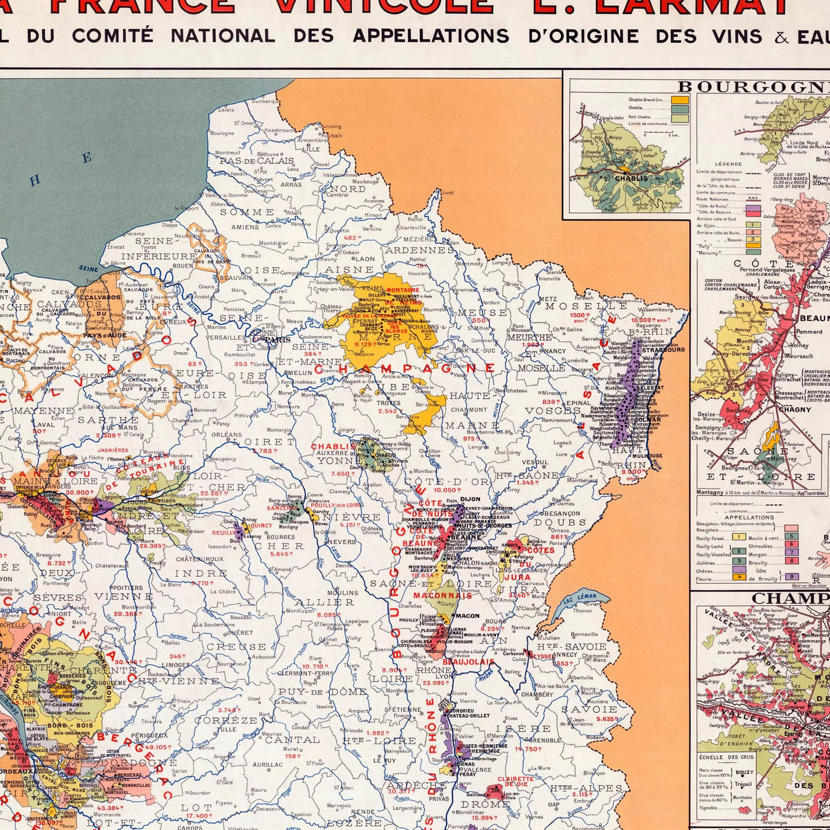 France Vinicole 1945 - Vinkort – billede 4