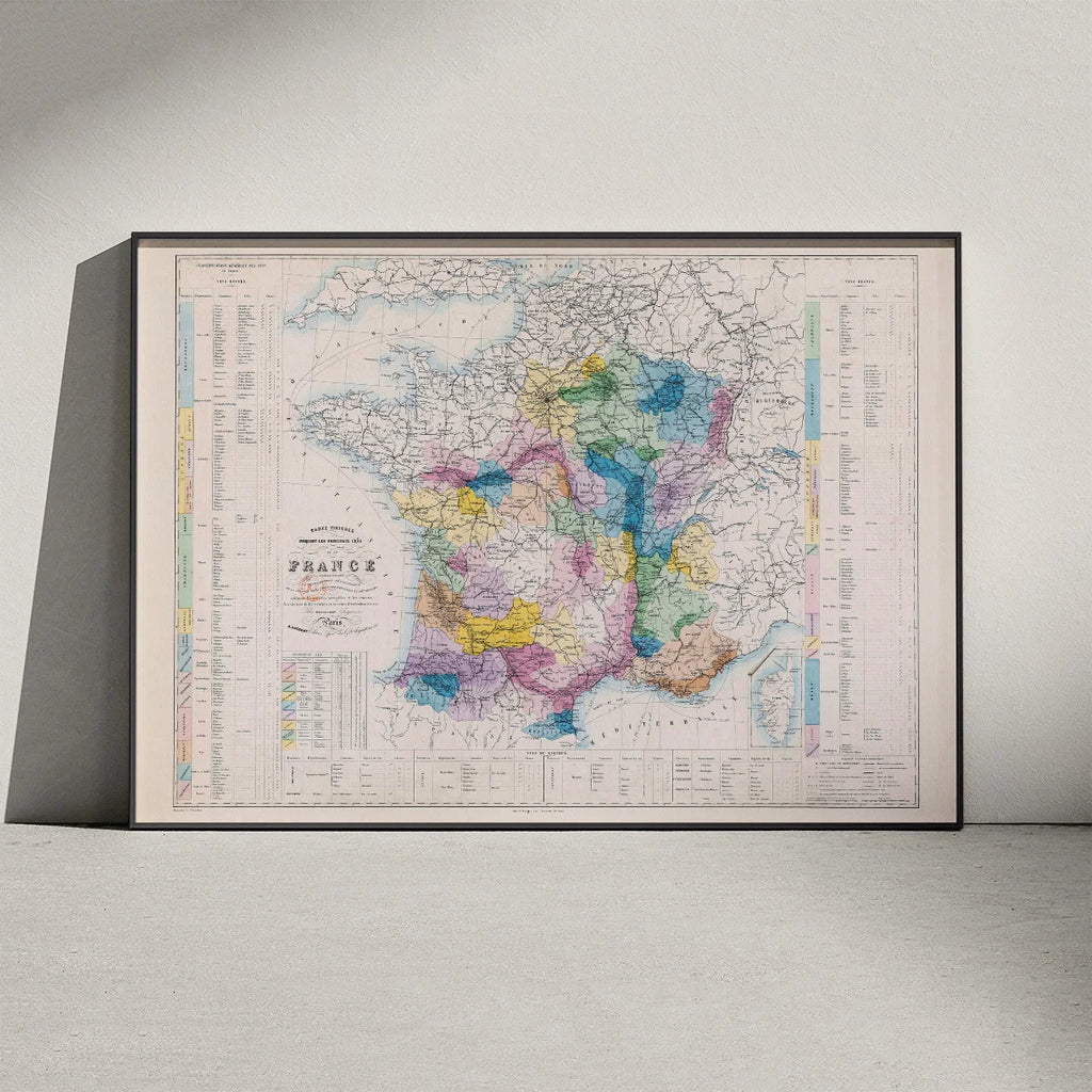 France Vinicole 1861 - Vinkort – billede 3