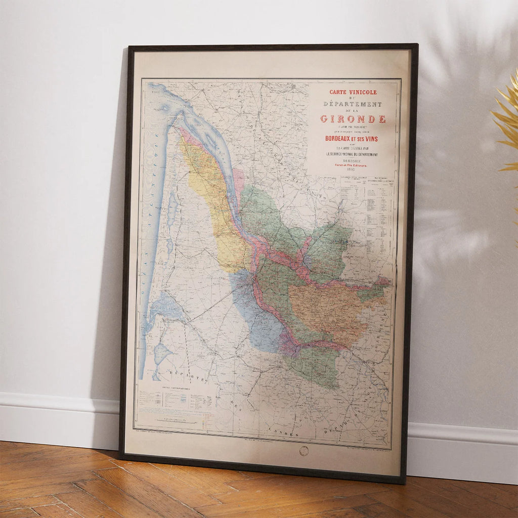 Gironde Vinicole 1893 - Vinkort – billede 2