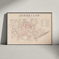 Roskilde Bygrunde - Historisk kort fra 1859-1870