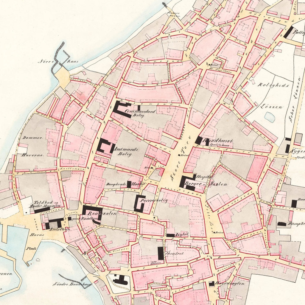 Rønne Bygrunde 1870 - Historisk kort – billede 4