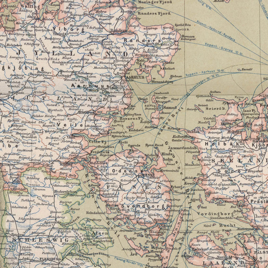 Meyer's Danmark 1893 - 64×80 cm – billede 4
