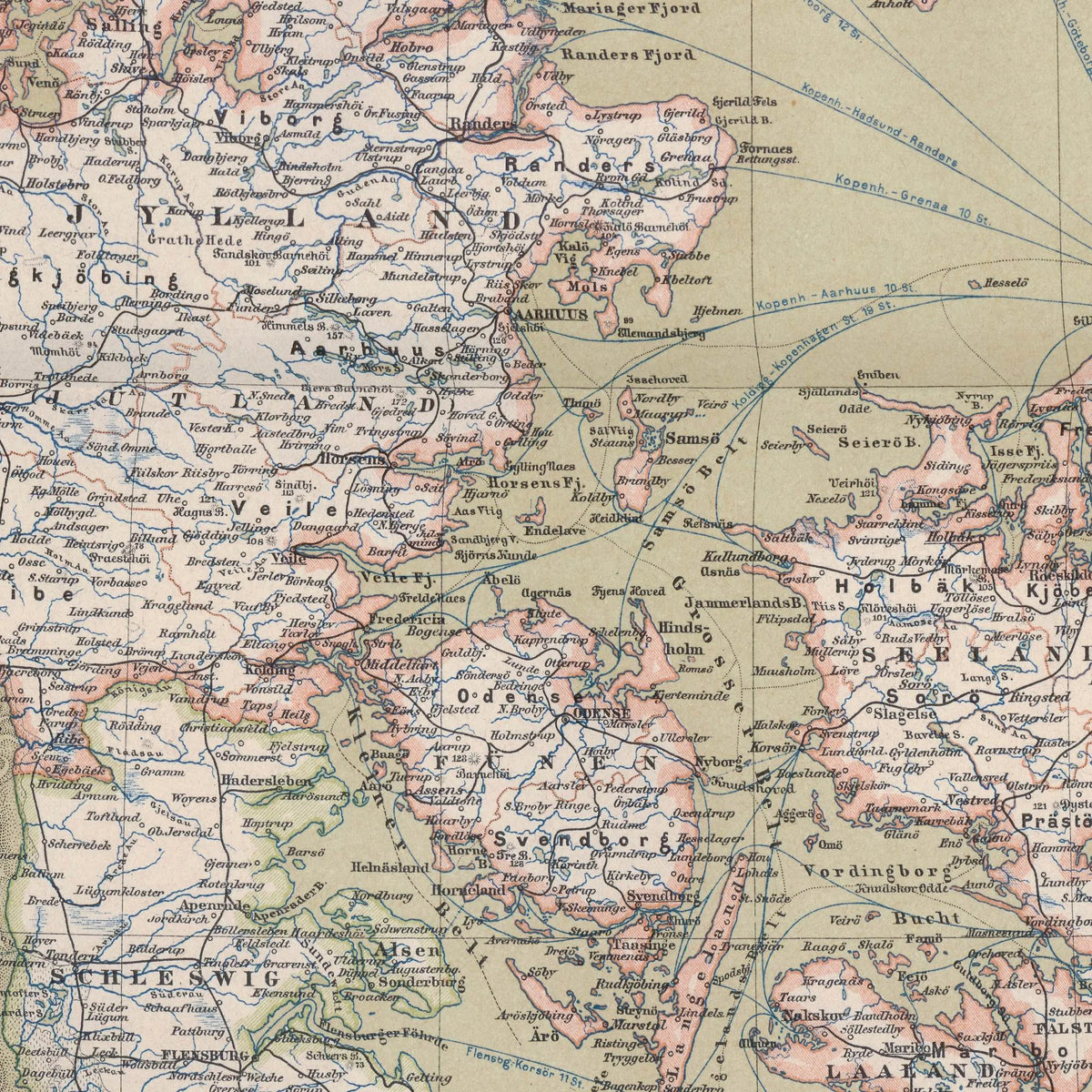 Meyer's Danmark 1893 - 64×80 cm – billede 4