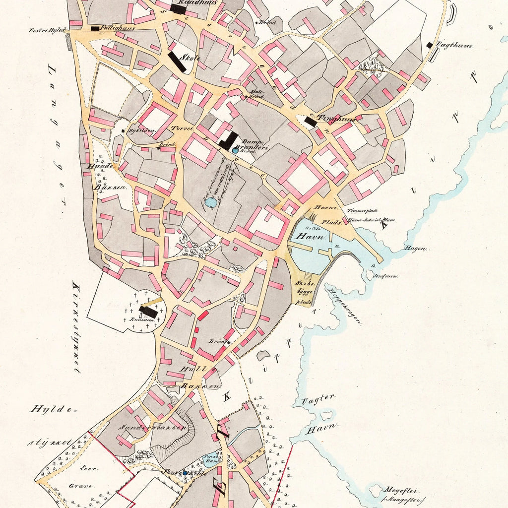 Svaneke Bygrunde 1870 - Historisk kort – billede 4