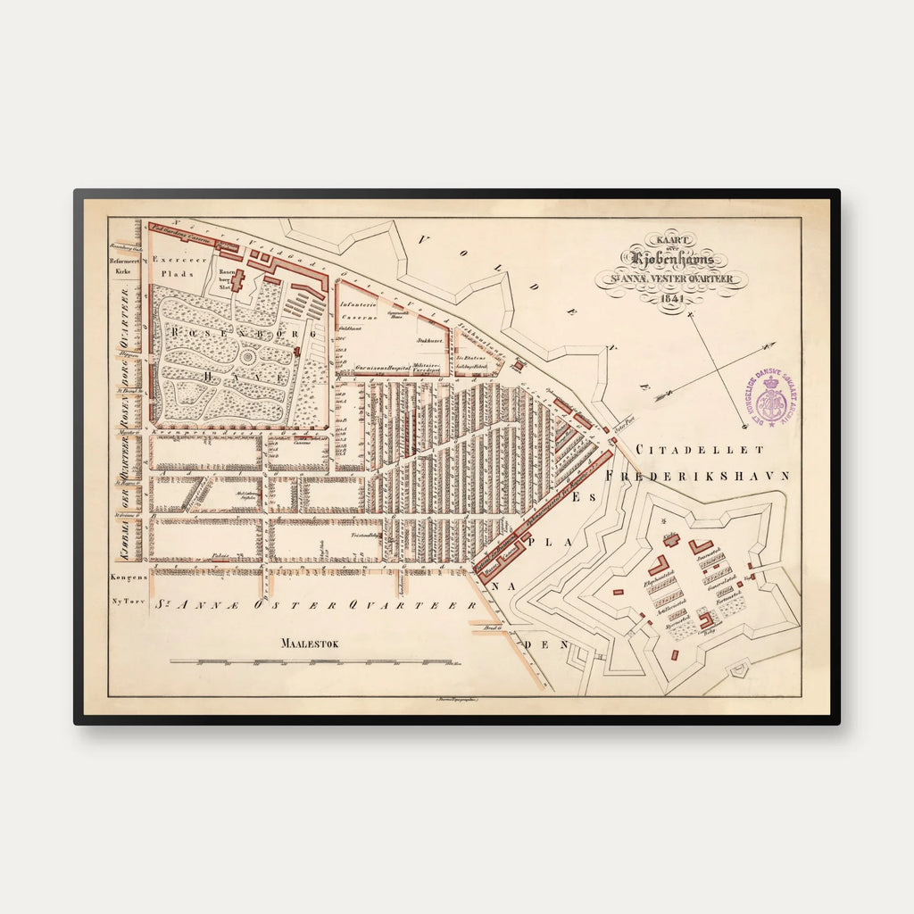 St. Annæ Vester Kvarter 1841 - København – billede 1