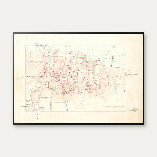 Aalborg Bygrunde 1870 - Historisk kort – billede 1