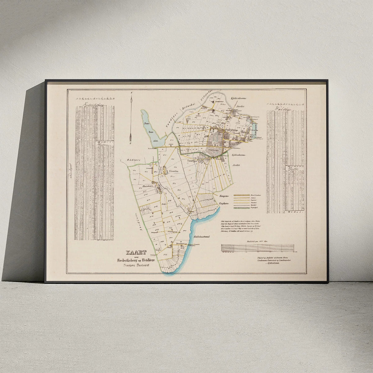 Frederiksberg & Hvidovre 1850 - Pastoratkort – billede 3