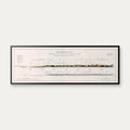 Alpine Profil 1895 - Bjergprofilkort - 110×39 cm – billede 1