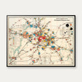 Berlin Industrikort 1928 - Økonomisk kort - 100×75 cm – billede 1