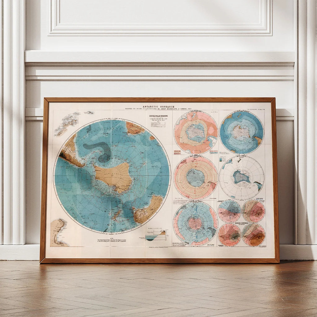 Antarctic Research 1893 - Polarkort – billede 2