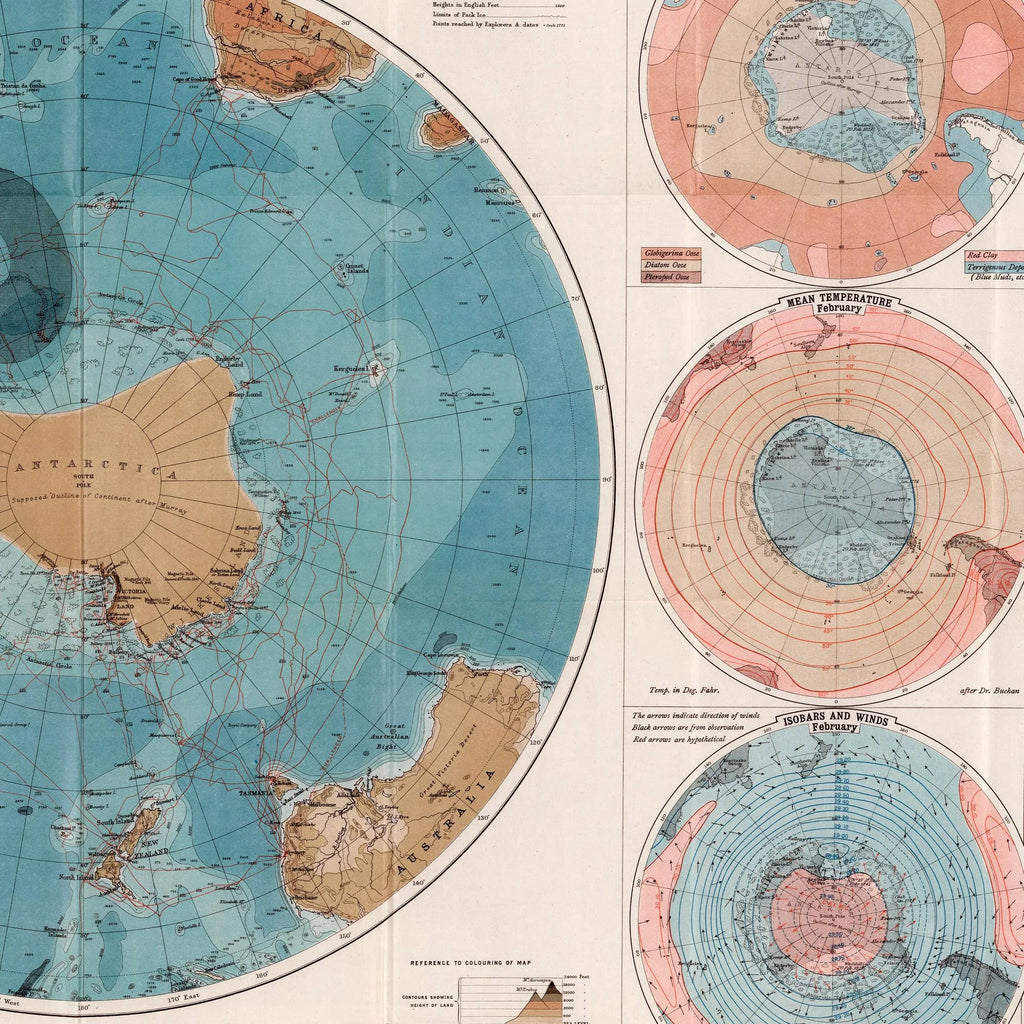 Antarctic Research 1893 - Polarkort – billede 4