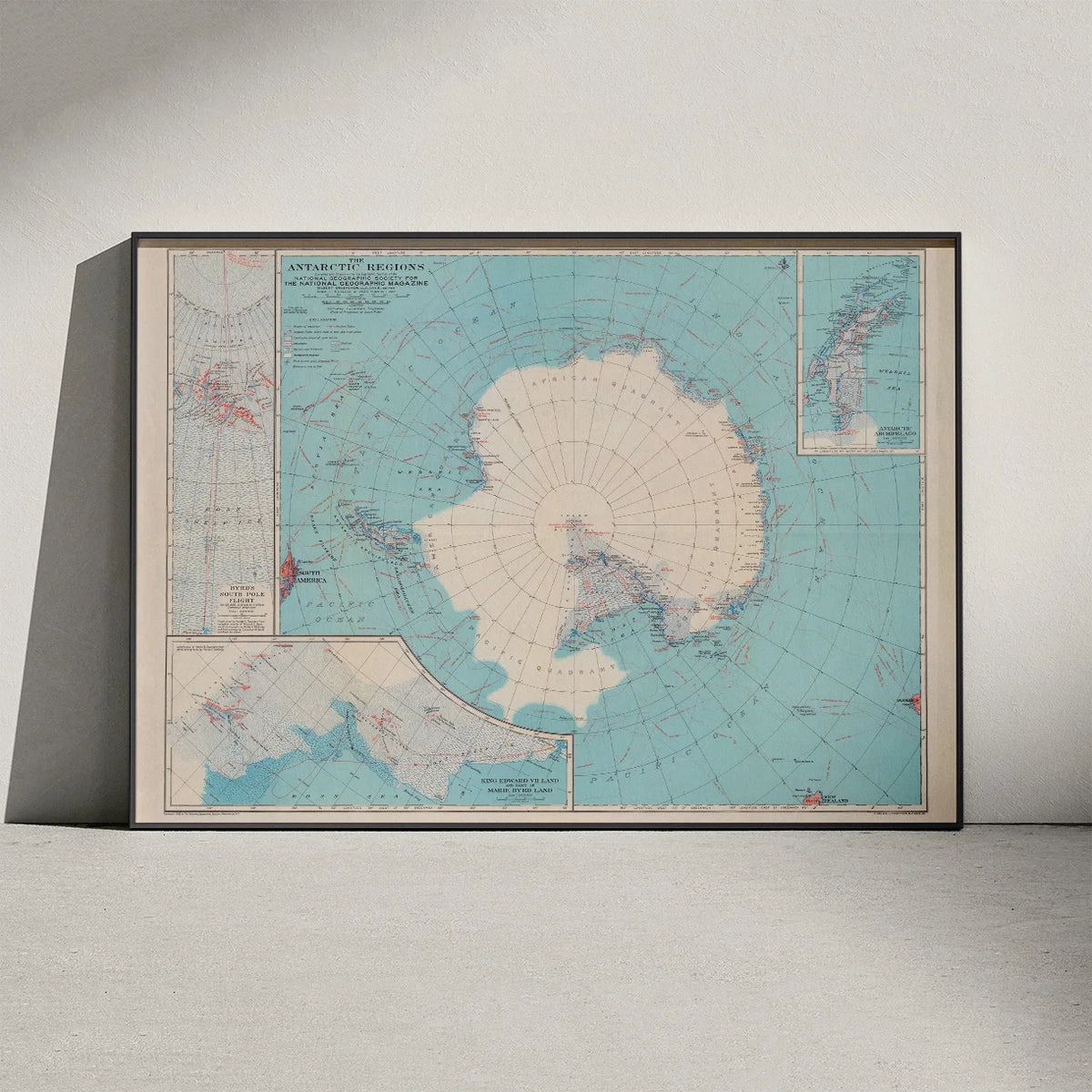 Antarctic Regions 1932 - Polarkort – billede 3