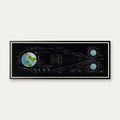 Apollo Månelandingen 1969 - NASA - 100×38 cm – billede 1
