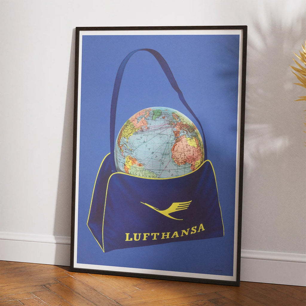 Lufthansa 1950 - Luftfartskort – billede 2