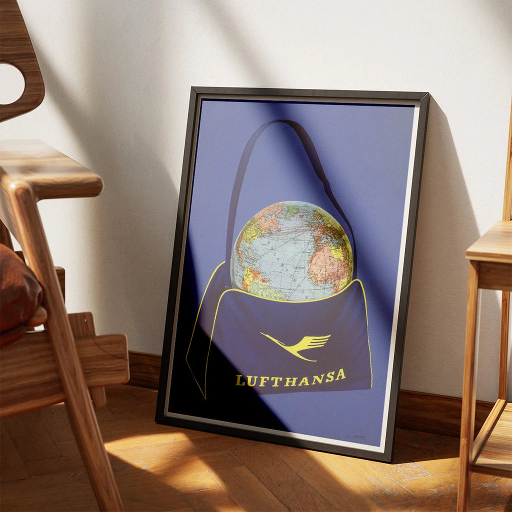 Lufthansa 1950 - Luftfartskort – billede 3