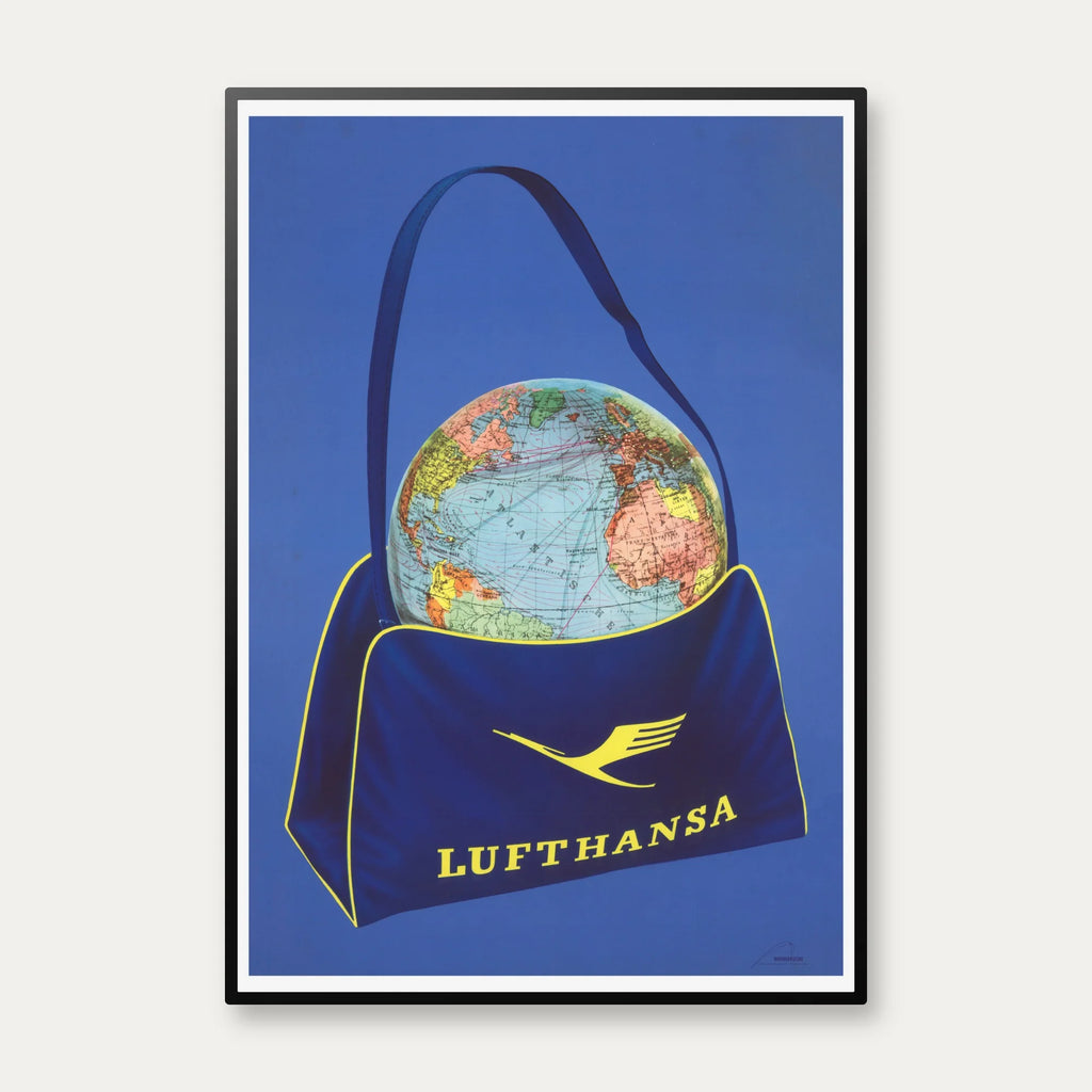 Lufthansa 1950 - Luftfartskort – billede 1
