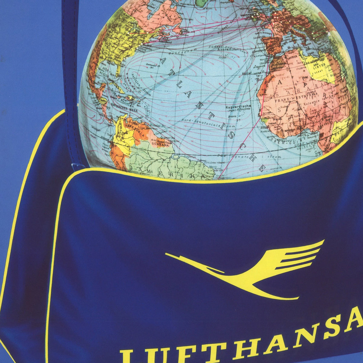 Lufthansa 1950 - Luftfartskort – billede 4