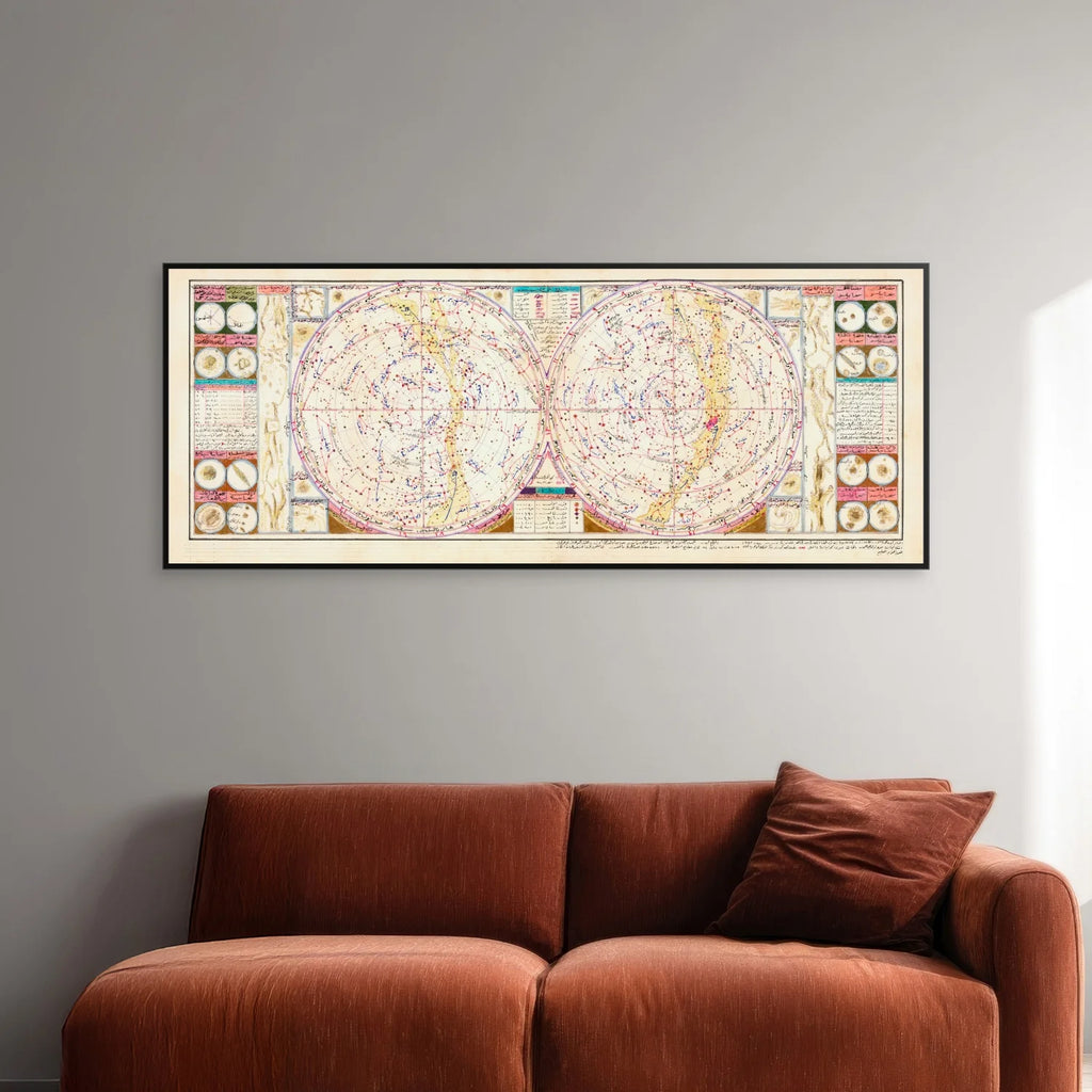 Ottomansk Manuskriptkort 1918 - Pladeark - 100×40 cm – billede 2