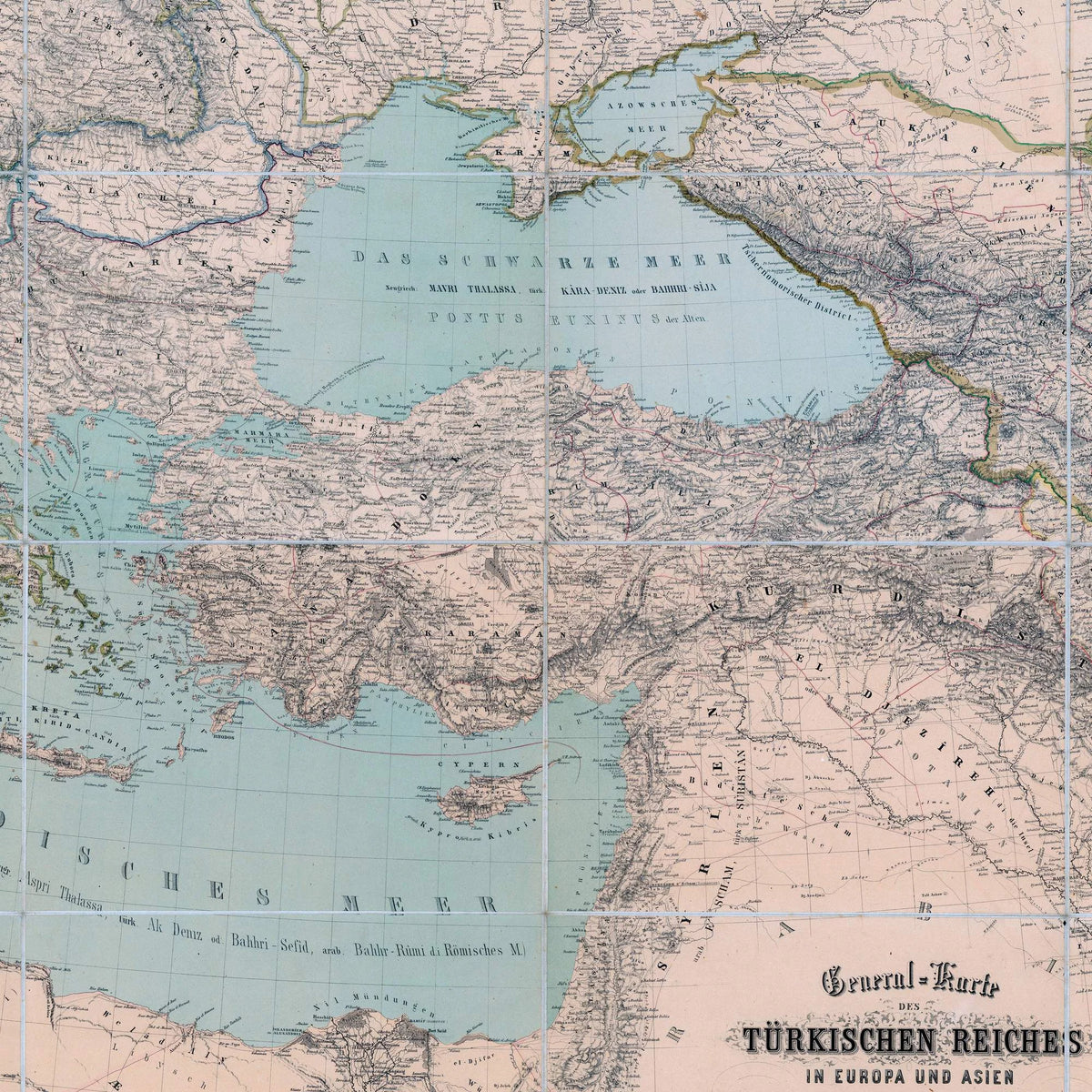 Det Osmanniske Rige 1877 - Politisk kort – billede 4