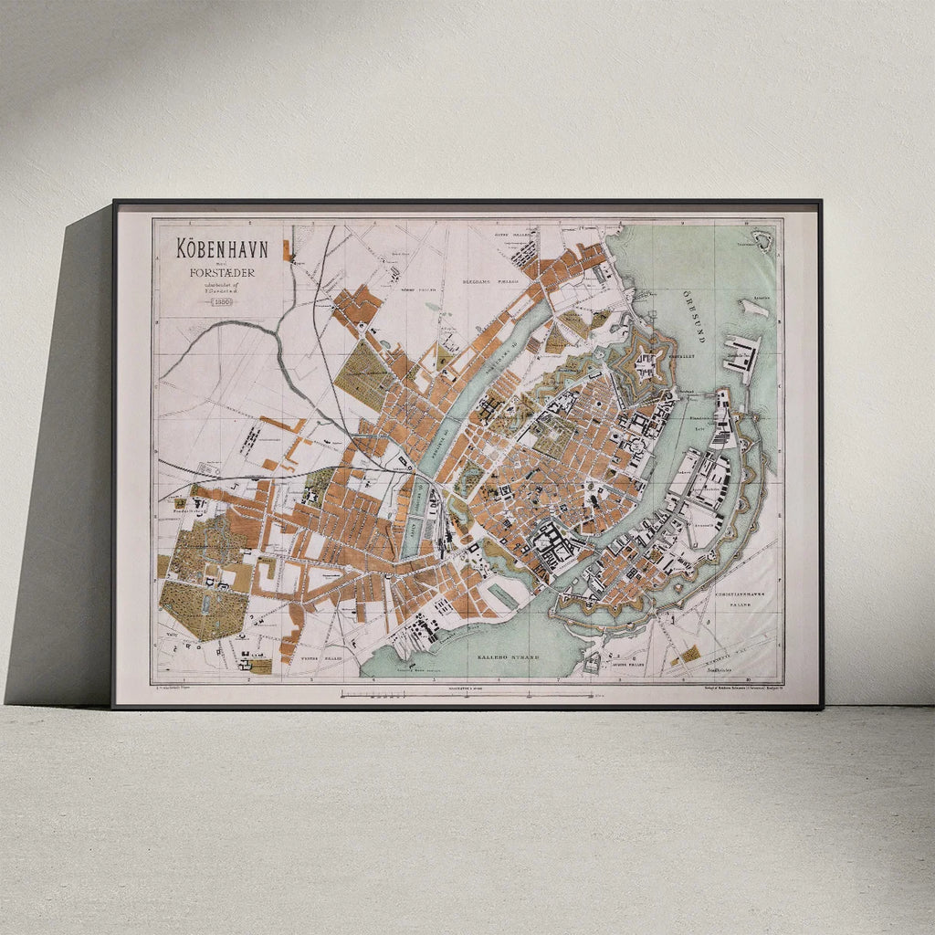 København med Forstæder 1880 - Bykort – billede 3