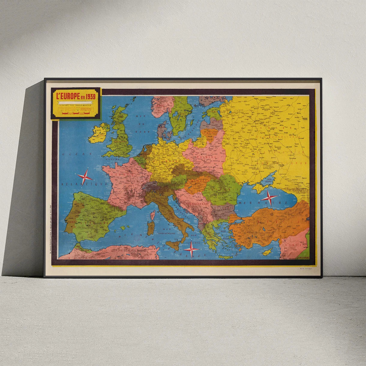 Europa 1939 - Politisk kort – billede 3