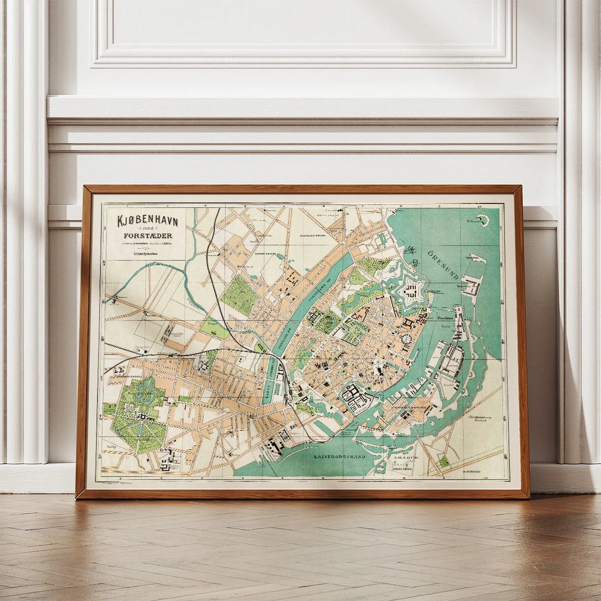 København med Forstæder 1884 - Bykort – billede 2