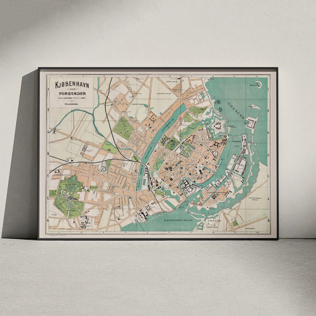 København med Forstæder 1884 - Bykort – billede 3