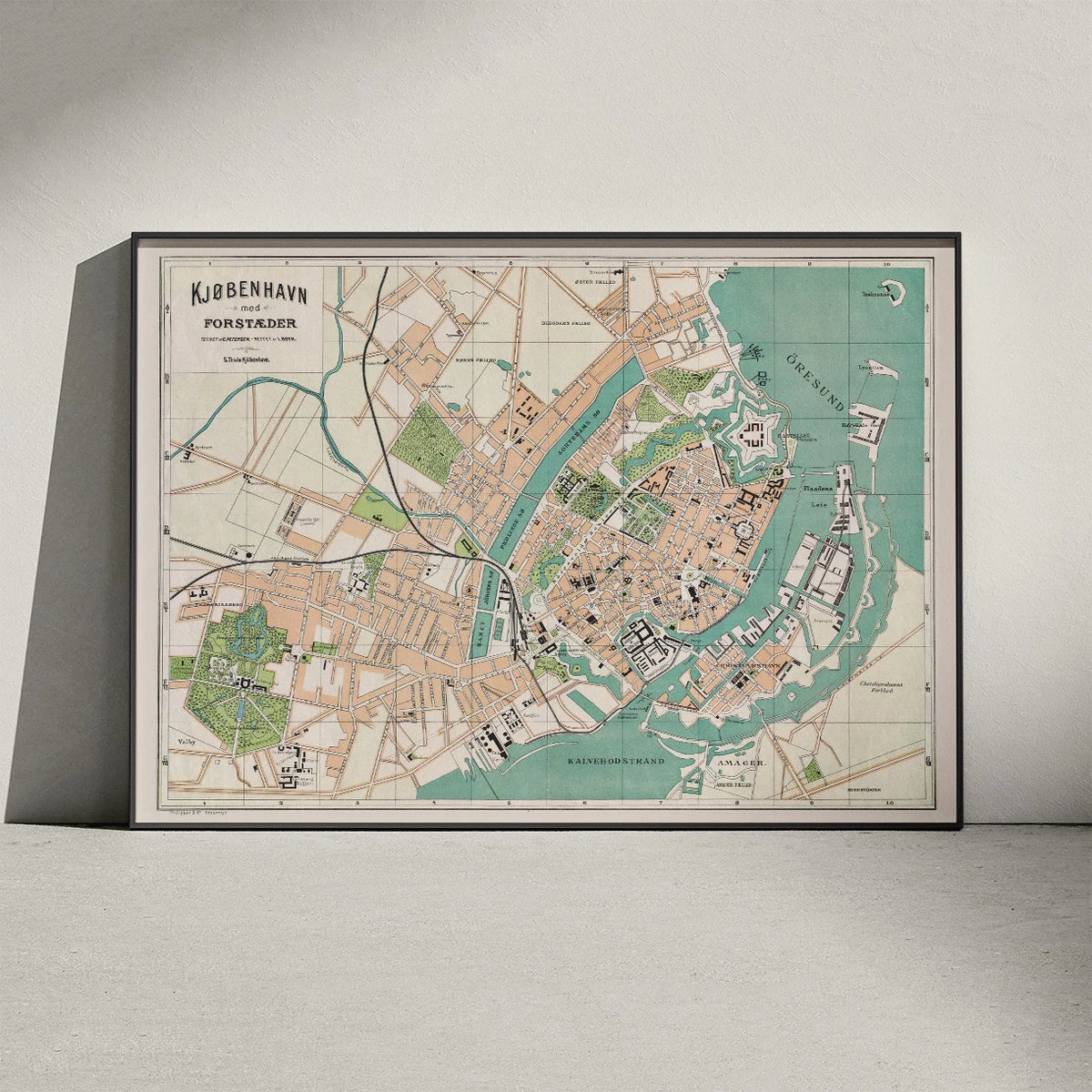 København med Forstæder 1884 - Bykort – billede 3