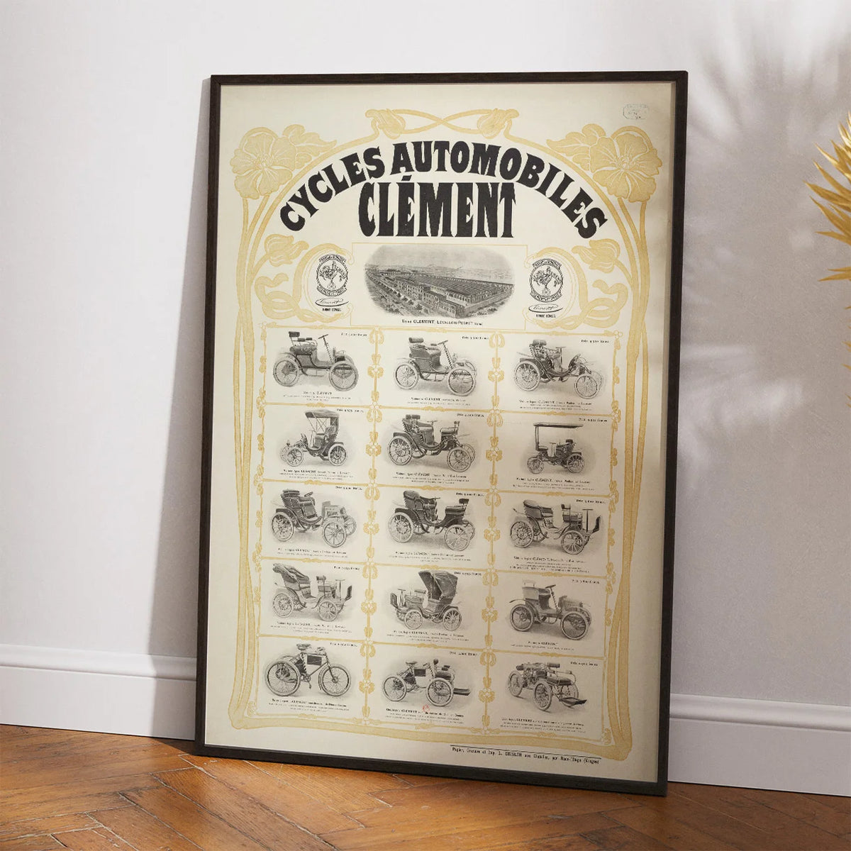 Cycles & Automobiles Clement 1901 - Reklameplakat – billede 2