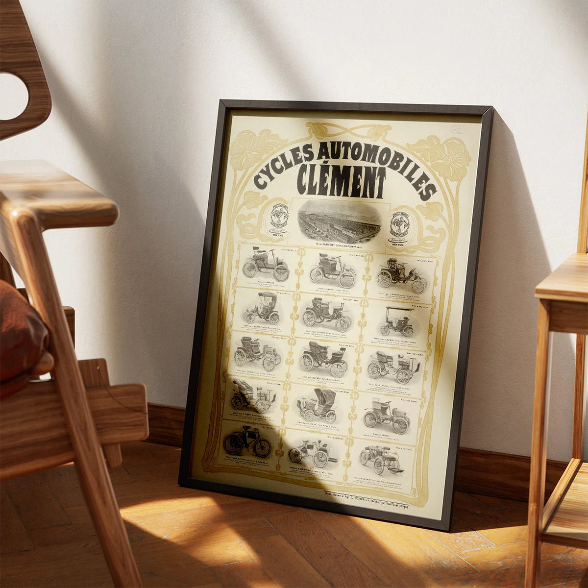 Cycles & Automobiles Clement 1901 - Reklameplakat – billede 3