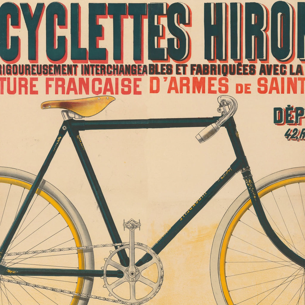 Hirondelle Cykler 1899 - Reklameplakat – billede 4