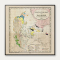 Danmark og nabolandene 1843 - Plakat – billede 1