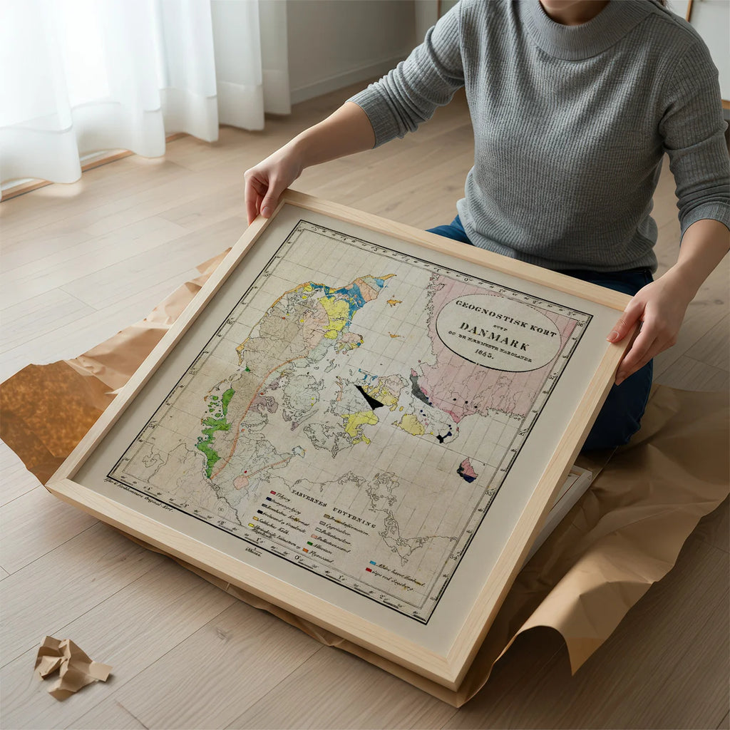 Danmark og nabolandene 1843 - Plakat – billede 2