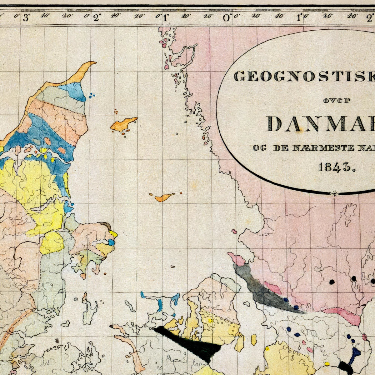 Danmark og nabolandene 1843 - Plakat – billede 4