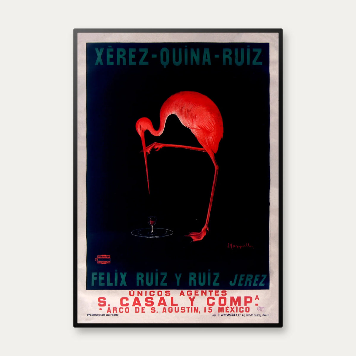 Xérez-Quina-Ruiz 1905 - Cappiello plakat – billede 1