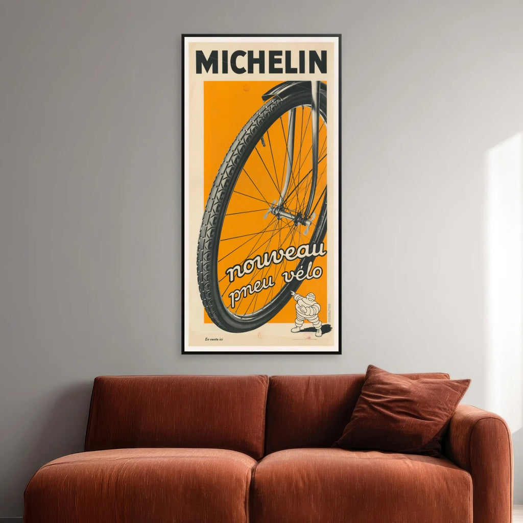 Michelin Cykeldæk III 1934 - Reklameplakat - 40×80 cm – billede 2