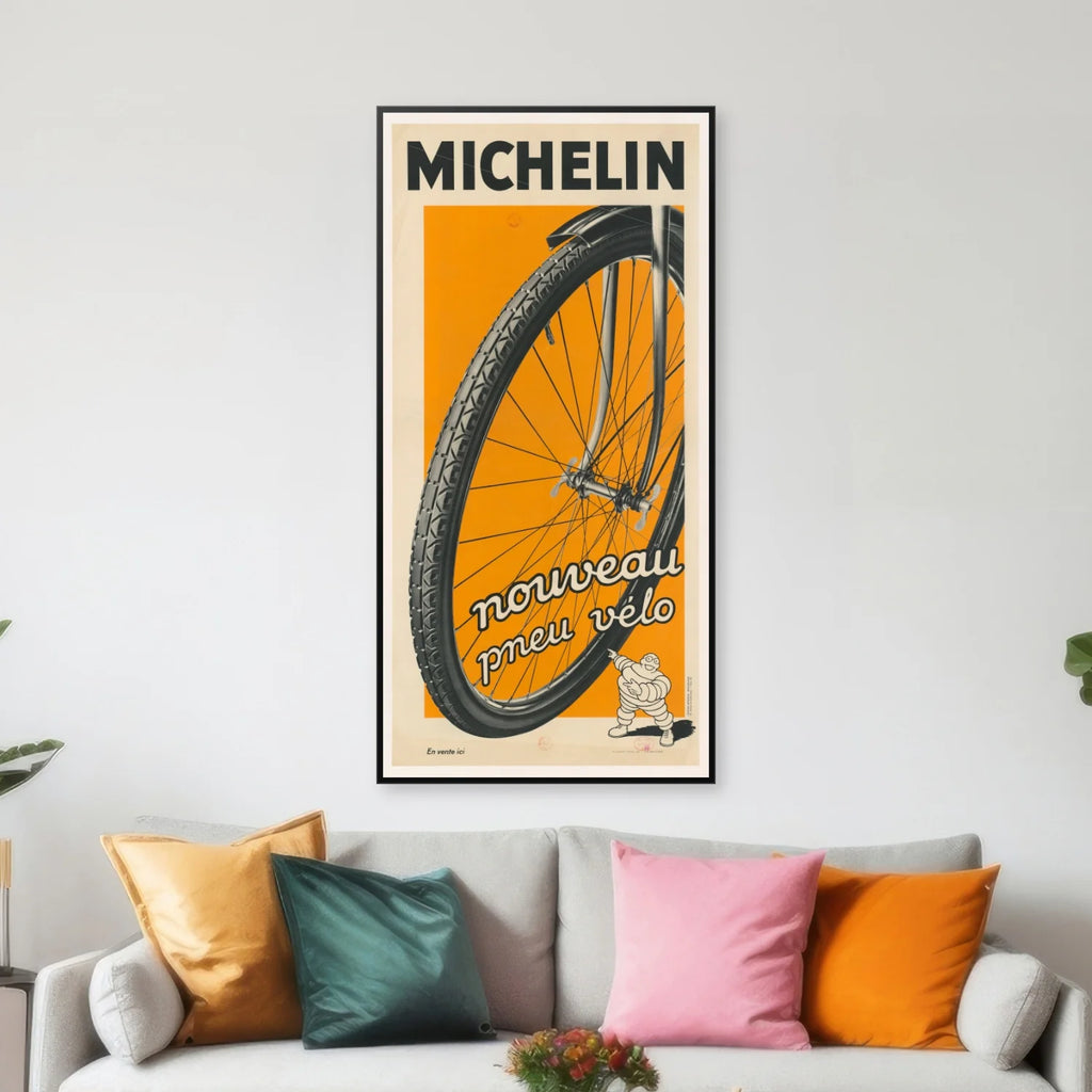Michelin Cykeldæk III 1934 - Reklameplakat - 40×80 cm – billede 3