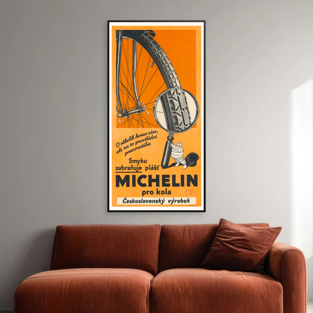 Michelin Cykeldæk II 1934 - Reklameplakat - 41×80 cm – billede 2