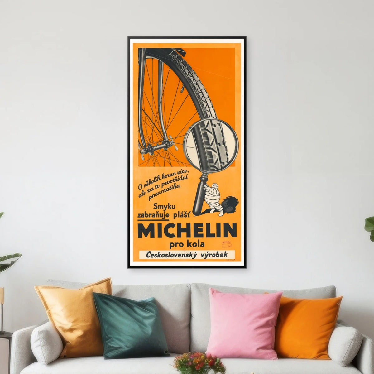 Michelin Cykeldæk II 1934 - Reklameplakat - 41×80 cm – billede 3