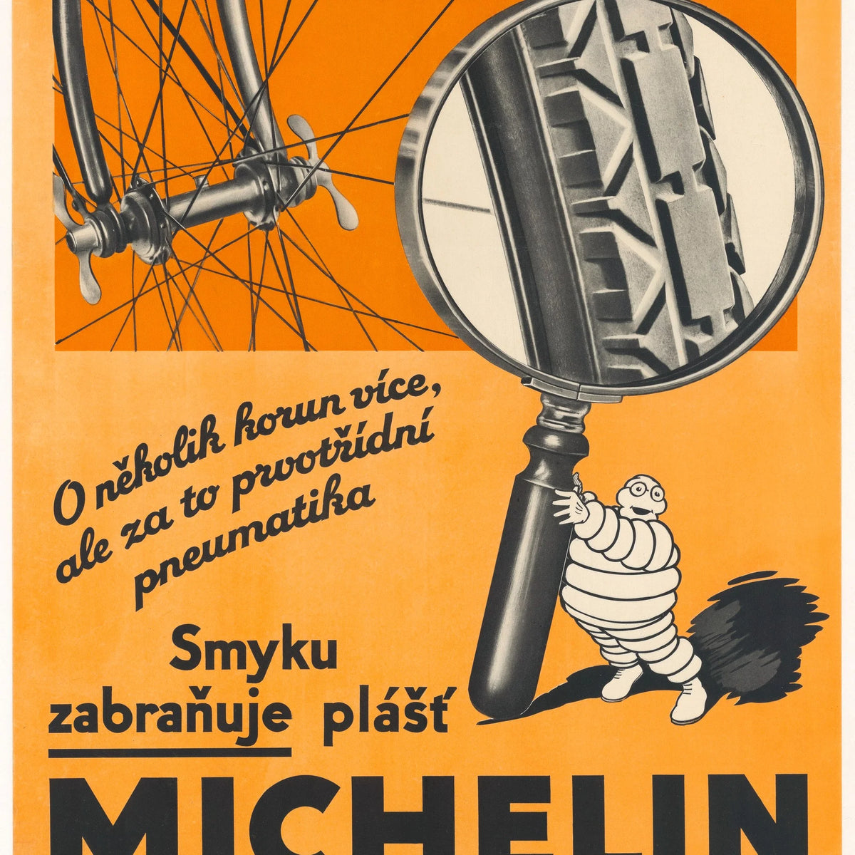 Michelin Cykeldæk II 1934 - Reklameplakat - 41×80 cm – billede 4