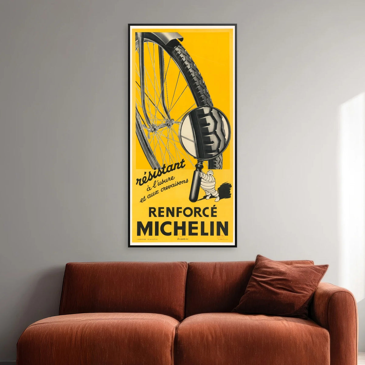 Michelin Cykeldæk I 1934 - Reklameplakat - 39×80 cm – billede 2