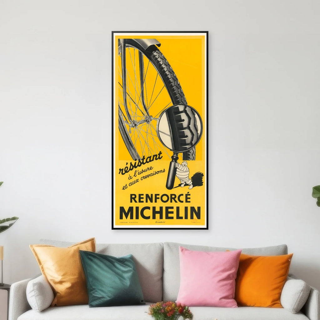 Michelin Cykeldæk I 1934 - Reklameplakat - 39×80 cm – billede 3