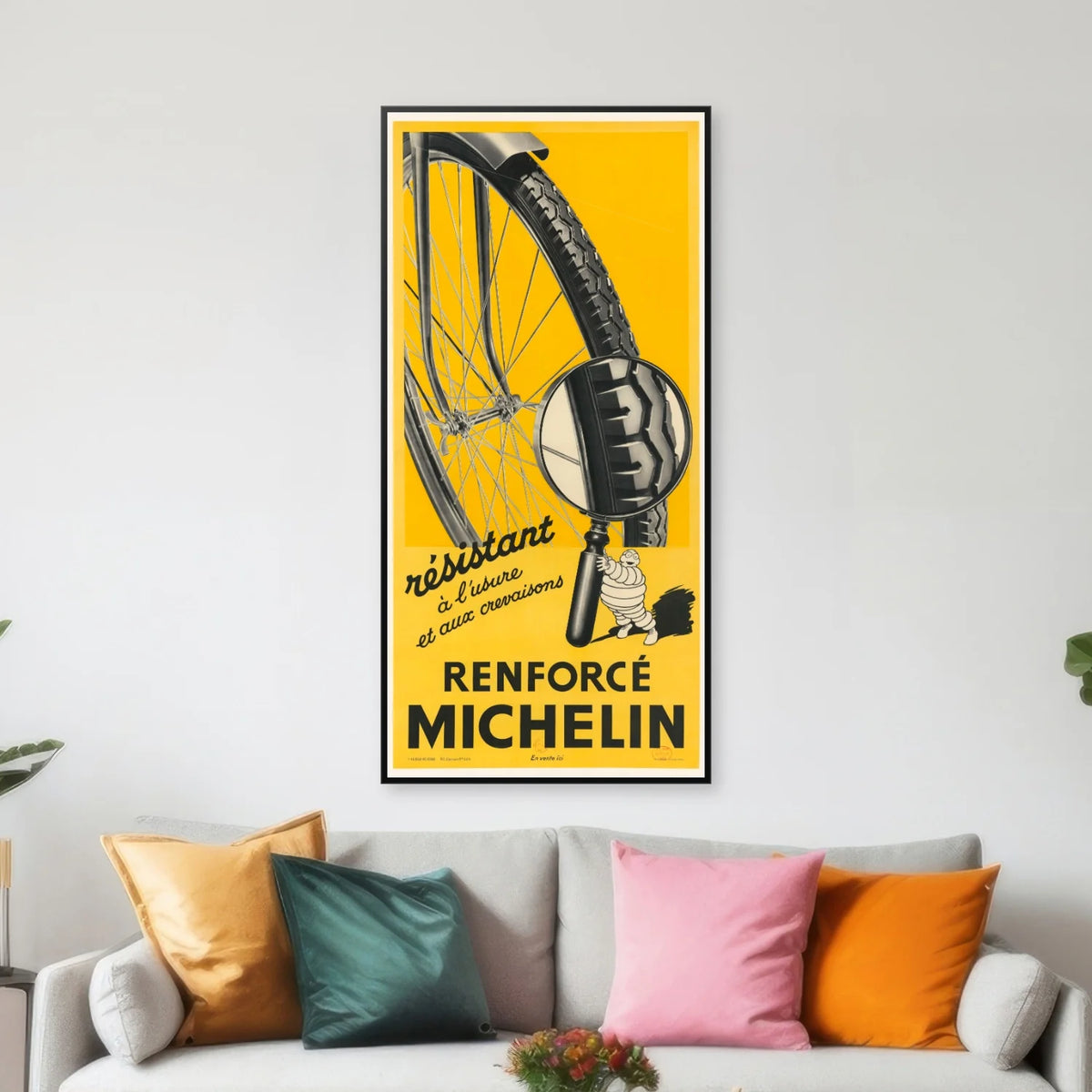 Michelin Cykeldæk I 1934 - Reklameplakat - 39×80 cm – billede 3