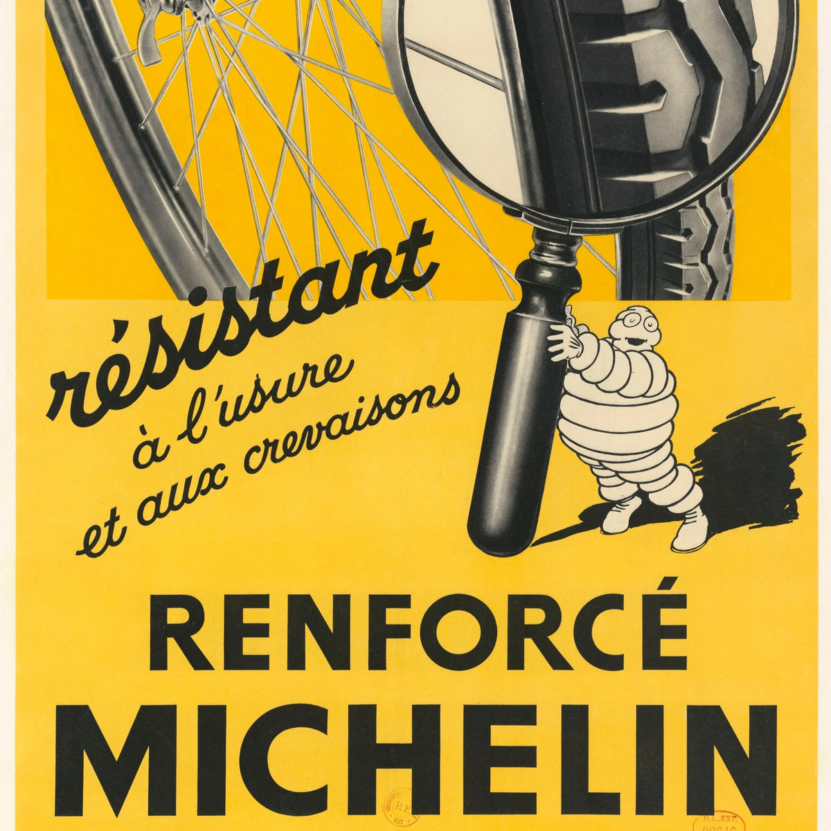 Michelin Cykeldæk I 1934 - Reklameplakat - 39×80 cm – billede 4