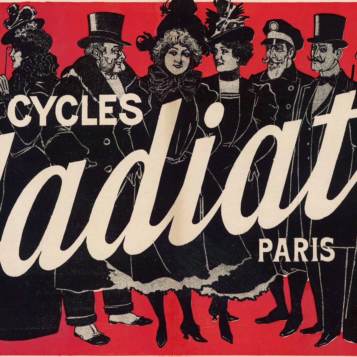 Cycles Gladiator 1900 - Paolo Henri plakat - 75×41 cm – billede 4