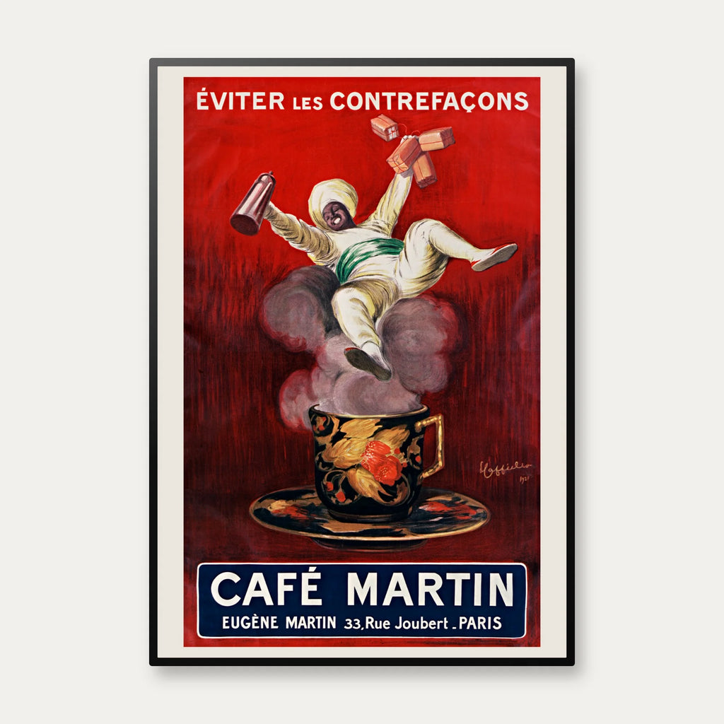 Cafe Martin 1921 - Cappiello plakat – billede 1