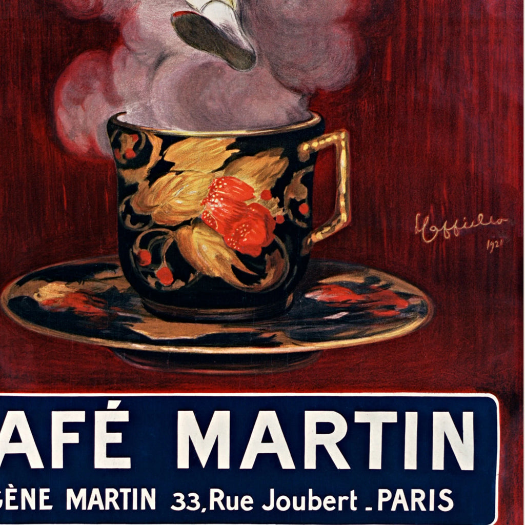 Cafe Martin 1921 - Cappiello plakat – billede 4