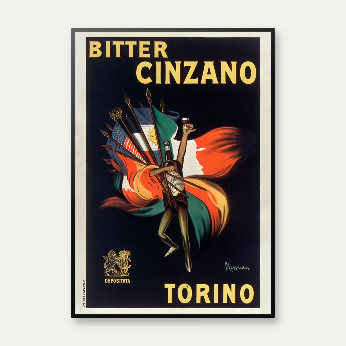 Cinzano Bitter 1912 - Cappiello plakat – billede 1